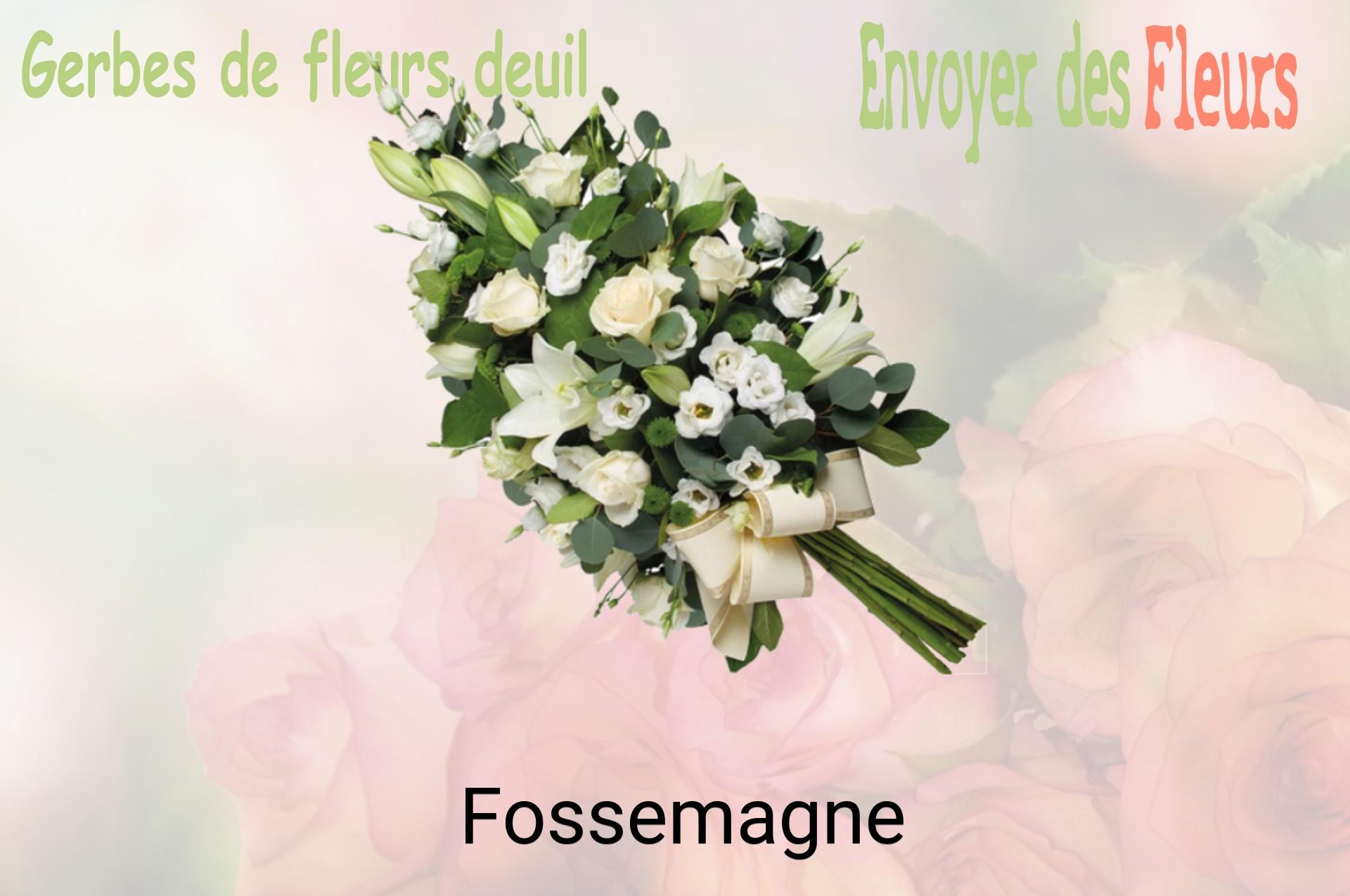 Gerbe de fleurs de deuil livrée à Fossemagne